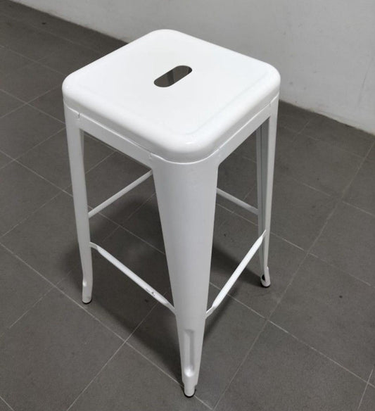 Steel Stool – White
