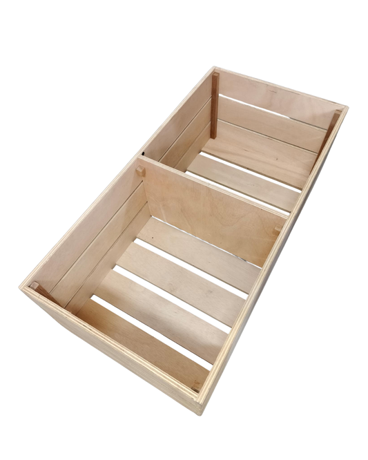 Double Wooden Crate